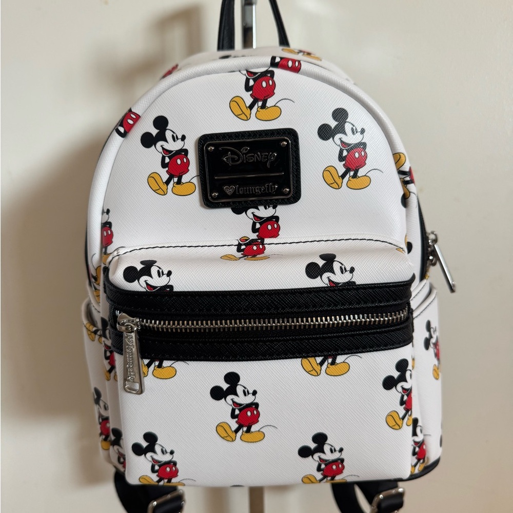 Disney Loungefly Mickey Mouse Mini Backpack - White